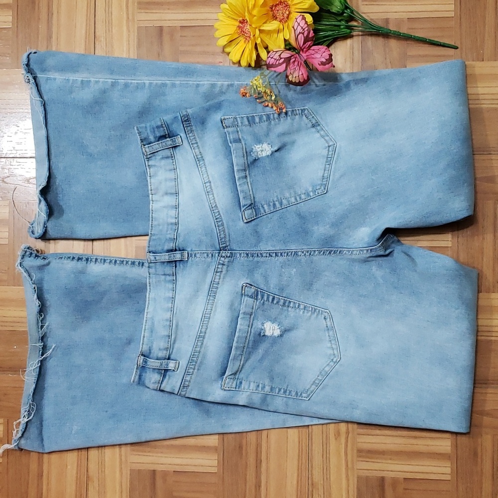 REFUGE hippie-style flare high rise jeans